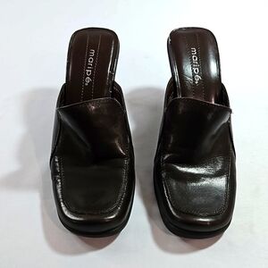 Maripe' Candy Brown Leather Upper Sz 7M